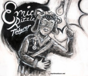 Sketch by illustrator, Mark Mattson